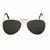 Hh Unisex Black Uv Protected Full Rim Mirrored Aviator Sunglasses