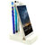 JaamsoRoyals Rectangle Design Wooden Mobile Phone Stand / Holder For Smartphone (White)
