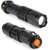 Chartbusters Cree Q5 LED powerful bright Flashlight  pocket size  3 modes with zoom function Torch