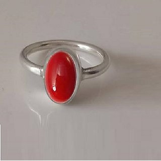 Coral ring designs on sale for ladies in silver