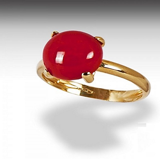 18kt or 22kt Yellow Gold Handmade Red Coral munga Ring Band, Excellent  Design Unisex Stone Ring, Certified Hallmarked Jewelry Gring34 - Etsy |  Jewelry, Rings, Yellow gold