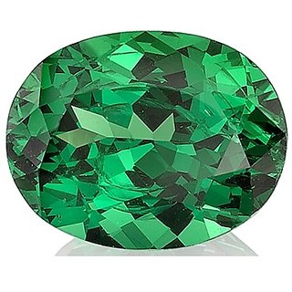                       GURPREET GEMS Emerald Stone 14 Ratti Natural Certified Quality A1 Loose Precious Panna Gemstone                                              
