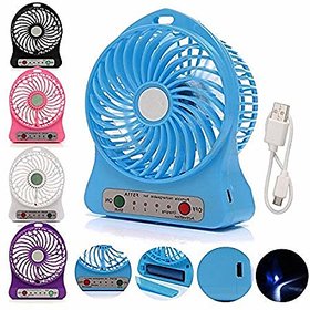 Portable Mini Rechargeable USB Fan Table Fan for all cars. Assorted Color