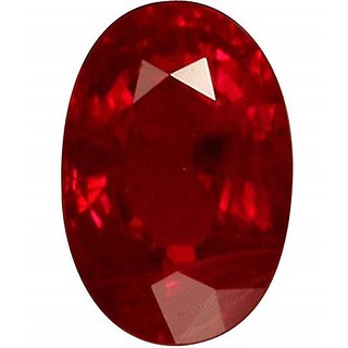                       CEYLONMINE Red 6.25 Ratti Ruby/Manik Lab Certified Natural Gemstone for Astrological Purpose for Men and Women                                              