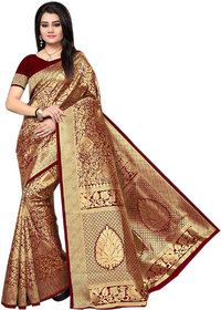 Maroon Traditional Handloom Silk Saree
