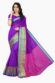 Violet Traditional Handloom Silk Saree