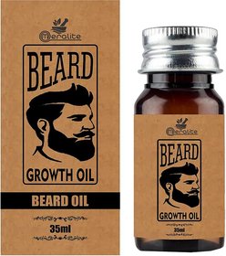 Meralite Organic Mustache and Beard Oil Hair Oil  (35 ml)