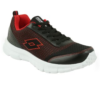                       Lotto Splash AR4697-060 Black and Red Running Shoes                                              