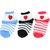 Neska Moda Kids 3 Pair Multicolor Ankle Length Frill Socks For Age Group 2 To 3 Years