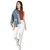 Malachi Women's White Denim Lycra Blend High Rise Skinny Jeans With Stretch