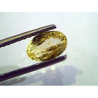                       6.5 Ratti Original Yellow Sapphire Stone Lab Certified Loose Gemstone For Astrological Purpose By CEYLONMINE                                              
