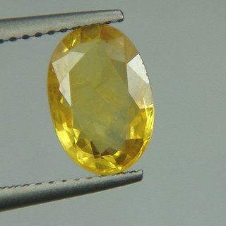 7.25 Ratti Original Yellow Sapphire Stone Lab Certified Loose Gemstone For Astrological Purpose By CEYLONMINE