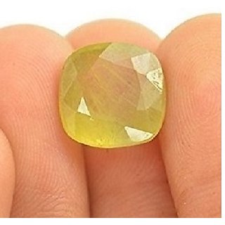                       Precious Stone Yellow Sapphire 8.5 ratti Pukhraj Gemstone By CEYLONMINE                                              