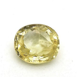                       100% Original Stone Yellow sapphire 9.25 ratti Stone Unheated & Untreated  Stone Pukhraj BY CEYLONMINE                                              