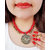 Bhagya Lakshmi Women's Pride Ganesh Ji Necklace With Earrings For Women