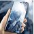 RRTBZ Luxury Mirror Clear View Magnetic Stand Flip Folio Case for Samsung Galaxy A6 Plus A6+ 2018 with Bluetooth Headset Headphones and Tempered Screen Guard -Blue