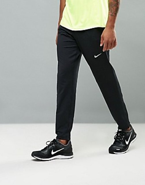 nike black polyester lycra joggers