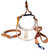 Forever99 Luxury Handmade craft pure Leather Dog adjustable with soft padded Harness, Leash, and collar adjust (combo 3 pack) dog harness Small  Medium.