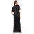Be You Red-Black Satin Solid Women Night Gowns Combo Pack of 2 - Free Size