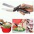 Clever Cutter 2-in-1 Food Chopper Slicer Multifunction Kitchen Vegetable Stainless Steel Scissors Cutter-Replace Kitchen Knife and Cutting Board Food Cutter for Meat Vegetables and lot more