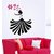 Asmi Collections Beautiful Dancing Lady With Flowers Wall Sticker