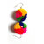 Jaamsoroyals latest combo of 4 pom pom trendy earrings jewellery collection  For Women