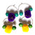 Jaamsoroyals latest colourfull beads and pom pom earring jewellery collection  For Women