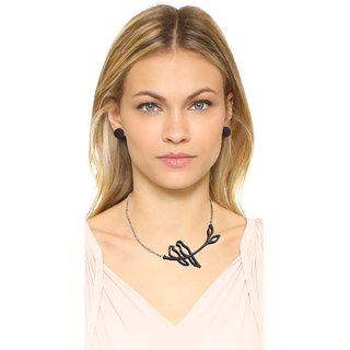                       Jaamsoroyals   latest bird wooden pendent and earing set  trendy jewelery collection  For Women                                              