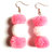 Jaamsoroyals latest 2 colours pom pom trendy earring jewellery collection  For Women