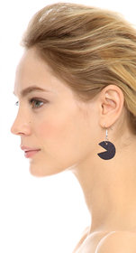 Jaamsoroyals Pacman latest  wooden trendy earring jewellery collection  For Women