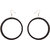 Jaamsoroyals round latest  black  wooden trendy earring jewellery collection  For Women