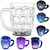 De-Ultimate (Pack oF 3) Beer Mug/Cup With Magic Inductive Rainbow Color 7 Led Flashing/Changing Liquid Activated Lights