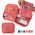 Prettykrafts Multipurpose Vanity Case - Travel Organizer - Make-up Accessories Cosmetics Storage Bag - Peach