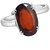 Lab Certified Natural Stone Gomed Silver Plated Ring Original Stone Hessonite Ring - CEYLONMINE