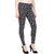Aiyra Women's Black Printed stretchable Jegging