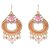 Misstyle Light Pink Silver Gold Drop Earrings