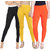 Rummy Women's Cotton Leggings Multcolor-Pack of 3