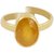 5.25 ratti Natural Stone Yellow Sapphire/Pushpraj Silver Plated Ring For Astrological Purpose BY CEYLONMINE