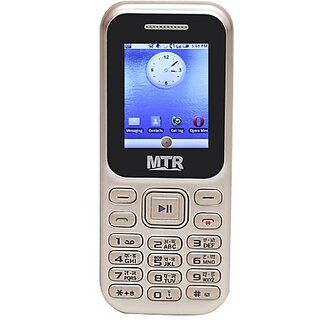 MTR MT 310 IN GOLDEN COLOR WITH LONG BATTERY BACK UP, FM, BLUETOOTH, MULTI LANGUAGE SUPPORT, DUAL SIM MOBILE PHONE
