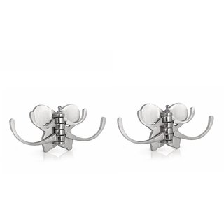 Buy Kurvz Butterfly Shape Flexible 4 Pin Cloth Hanger Bathroom Wall Door Hooks For Hanging Keys Clothes Towel Pack Of 2 Online Get 67 Off