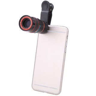 Buy Shutterbugs 8X Zoom Mobile Phone Telescope Lens with Adjustable Clip  Online - Get 73% Off
