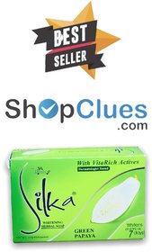 Silka Whitening Herbal Soap Green Papaya  (135 g)