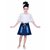 Clobay dress with denim skirt for Girls
