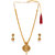 Zaveri Pearls Antique Gold Haram Necklace Set - ZPFK4414