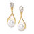 Zaveri Pearls Gold Tone Shimmering Austrian Diamonds & Pearl Stud Earring For Women-ZPFK8331