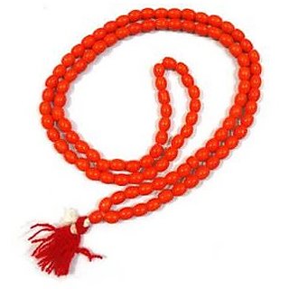                       Ceylonmine Coral Beads Mala Natural Beads Munga Moonga Mala                                              