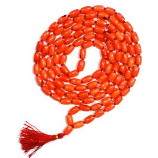                       CEYLONMINE Coral Mala Natural  original Beads Mala moonga / munga mala                                              