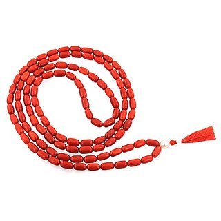                       CEYLONMINE Coral Mala Natural  original Beads Mala moonga / munga mala                                              