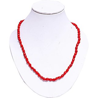                       CEYLONMINE Munga / Moonga Beads Mala Original Coral beads mala                                              