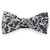 69th Avenue Men's White Cotton Floral Printed Bow Tie